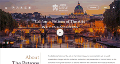 Desktop Screenshot of californiapatrons.org