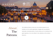 Tablet Screenshot of californiapatrons.org